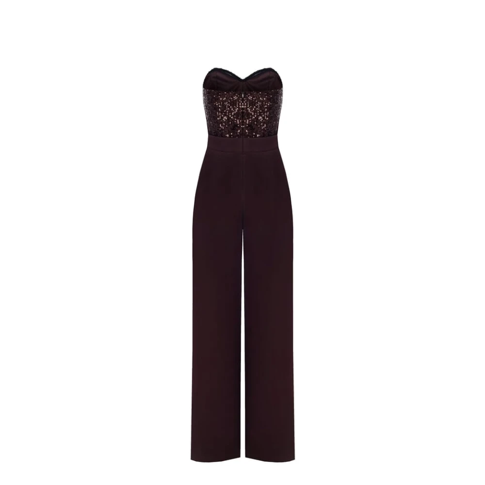 RINASCIMENTO Elegante Jumpsuit Wintercollectie Brown Dames