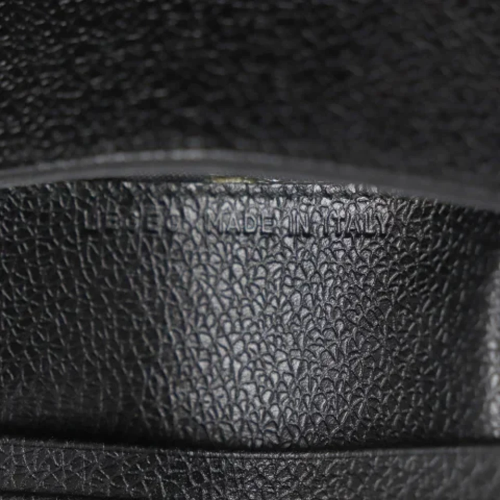 Bvlgari Vintage Pre-owned Leather wallets Black Heren