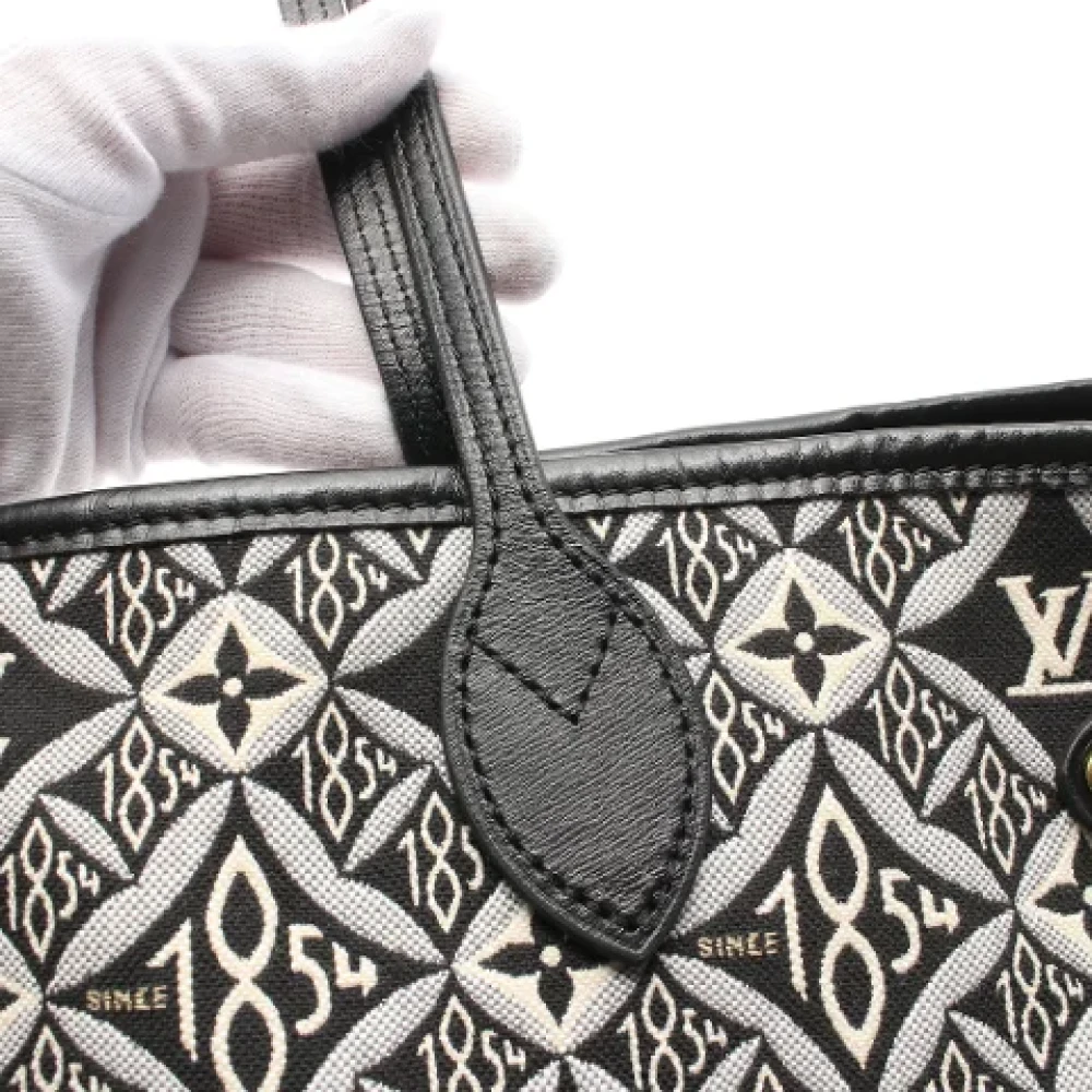 Louis Vuitton Vintage Pre-owned Cotton louis-vuitton-bags Black Dames