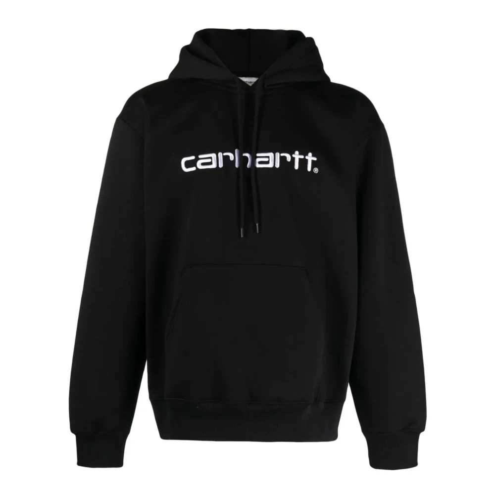Carhartt WIP Zwarte Katoenen Sweatshirt met Logo Black Heren