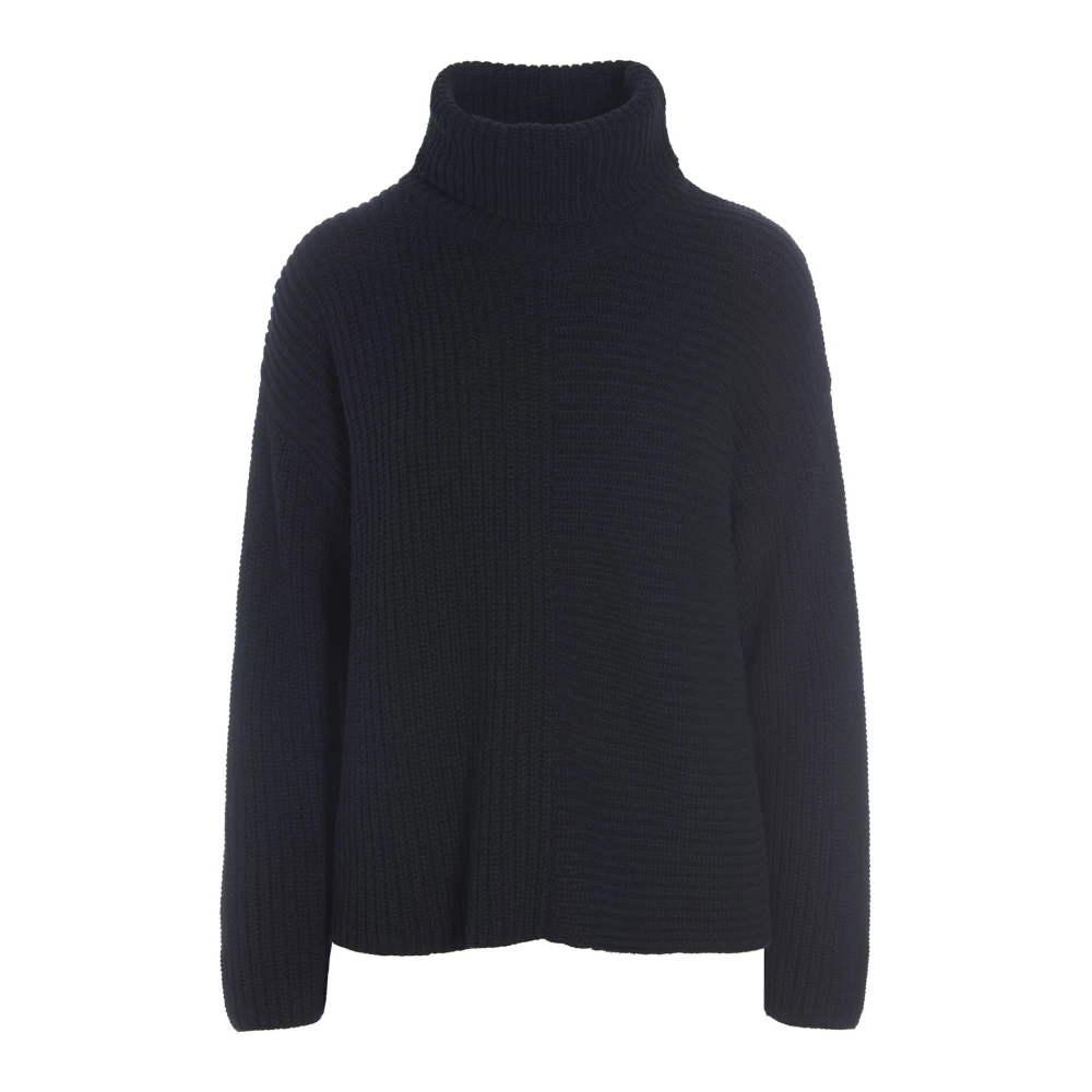 Bitte Kai Rand Zwarte Gebreide Coltrui Trui Gamine Stijl Black Dames