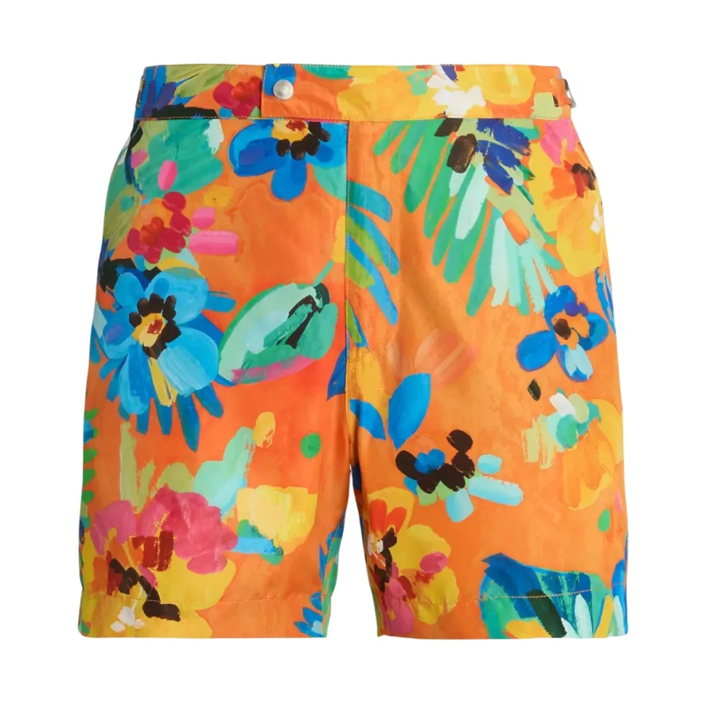 Ralph Lauren Oranje bloemrijke zwemshorts Multicolor Heren