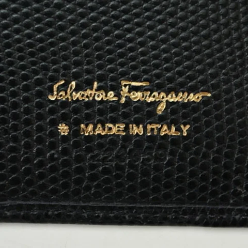 Salvatore Ferragamo Pre-owned Leather wallets Black Dames