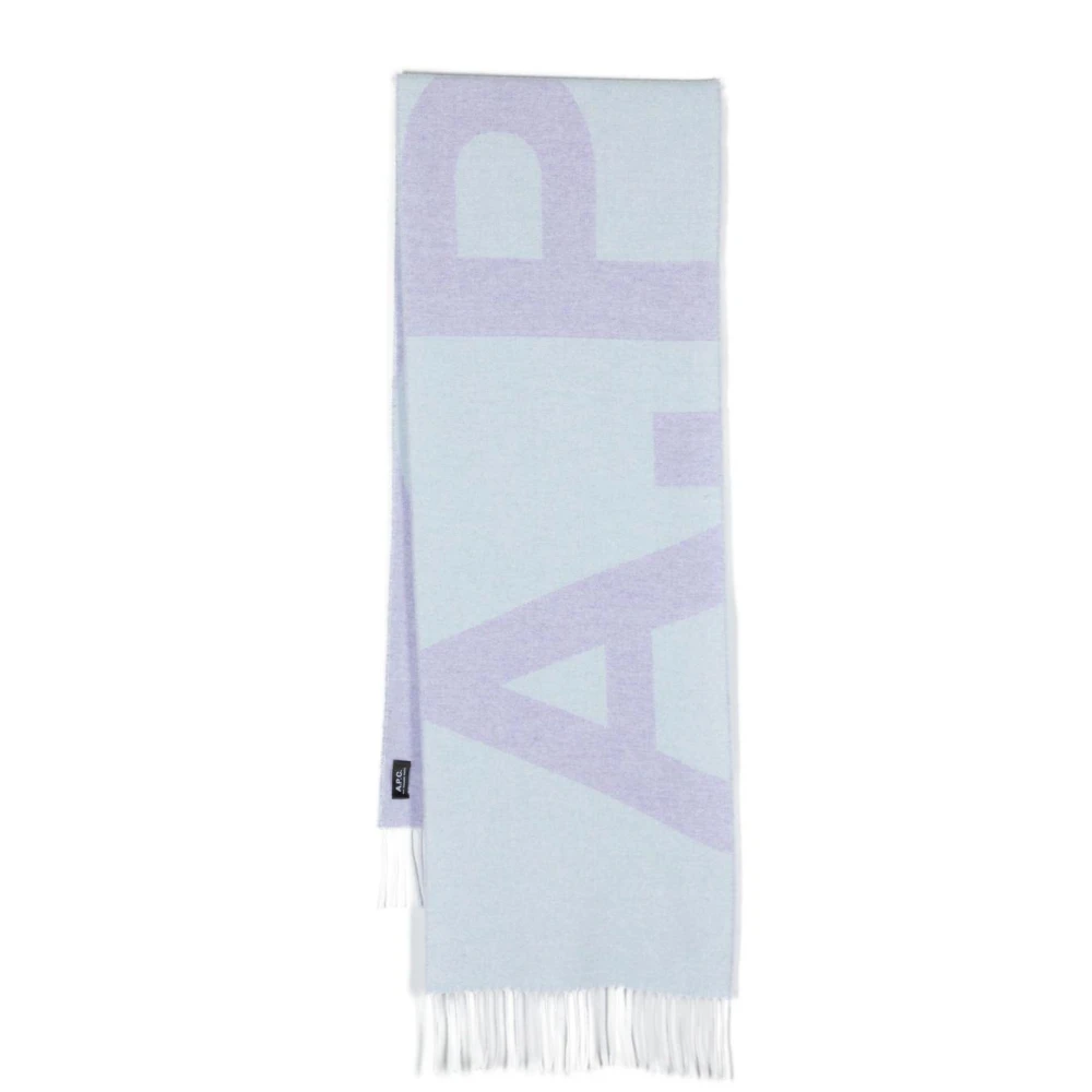 A.p.c. Stijlvolle Sjaal voor Modieuze Looks Blue Unisex