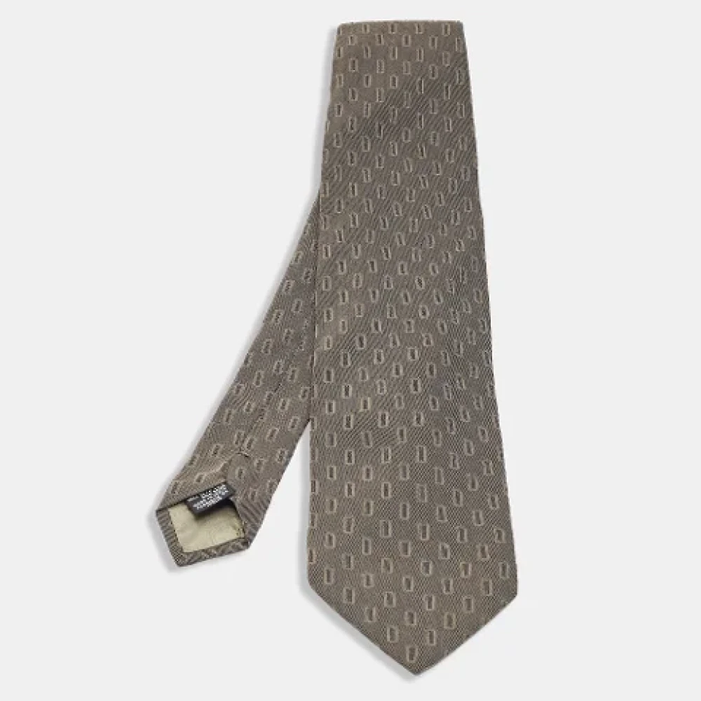 Armani Pre-owned Silk home-office Gray Heren
