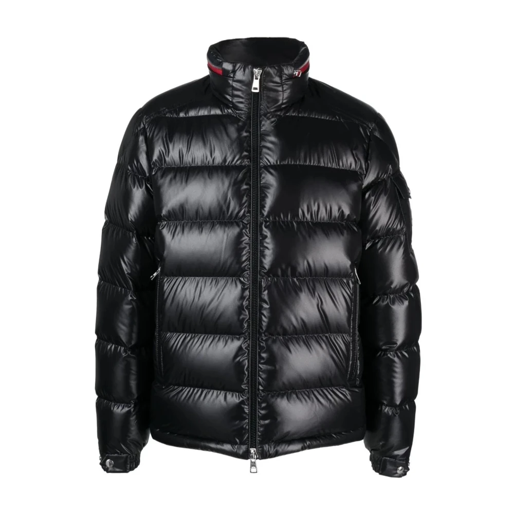 Moncler Gewatteerde Bourne Jas met Veren Vulling Black Heren