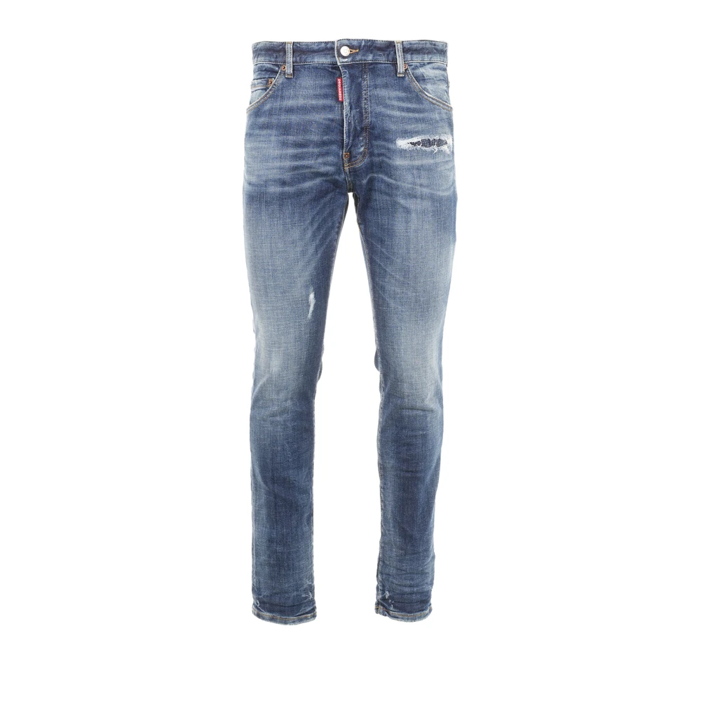 Dsquared2 , Slim Fit Jeans, Male, Blue, Xl, Teddy Jeans