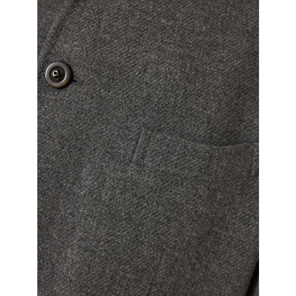 Boglioli Luxe Wol Kasjmier Jas Gray Heren