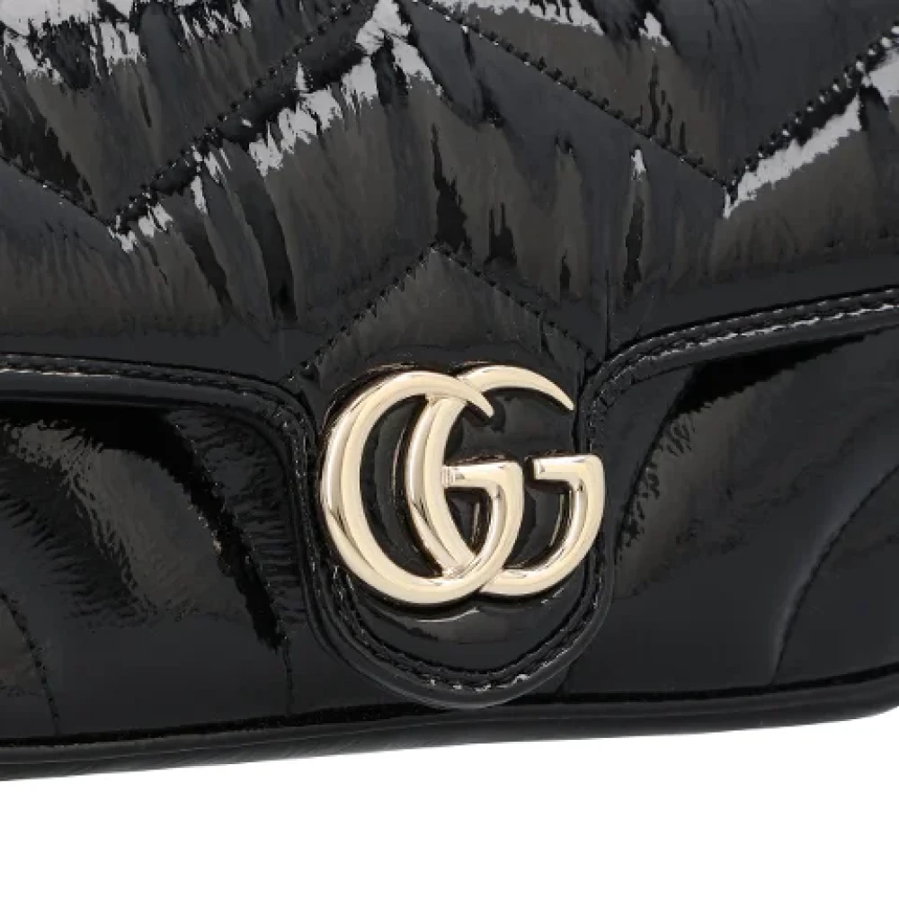 Gucci Gewatteerde Chevron Crossbodytas Black Dames