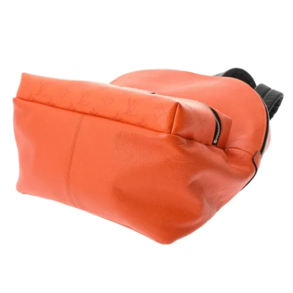 Louis Vuitton Vintage Pre-owned Leather backpacks Orange Dames