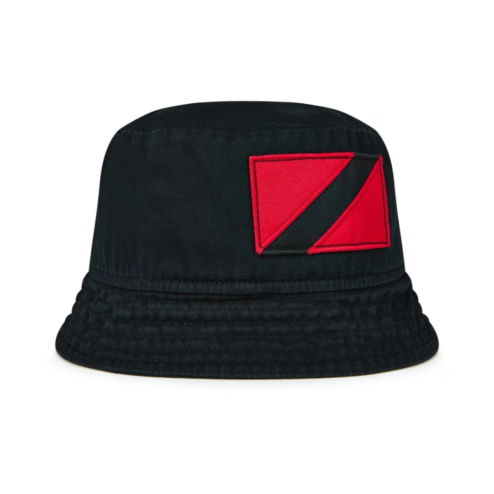 Off White Bebey Bucket Hat Zwart Logo Black Heren