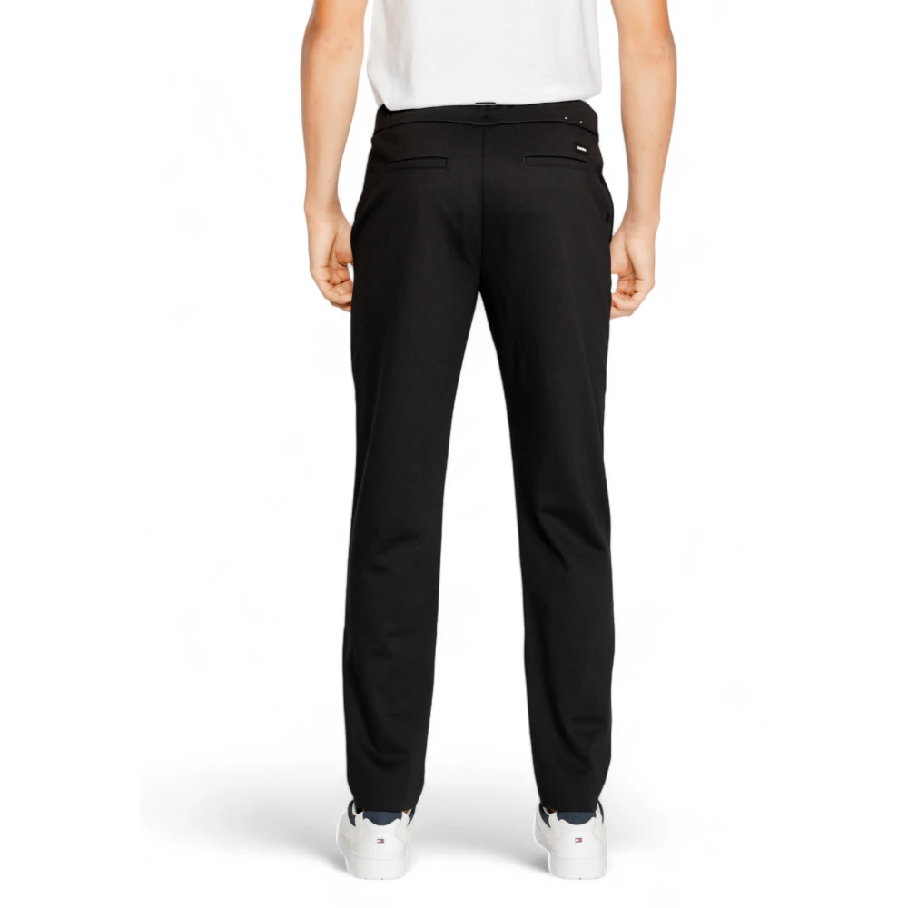 Calvin Klein Gebreide Broek Herfst Winter Collectie Black Heren