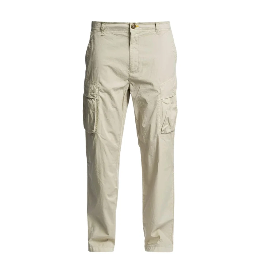 Parajumpers Men's Beige Cotton Twill Trousers - Straight Trousers - W34 - Trousers