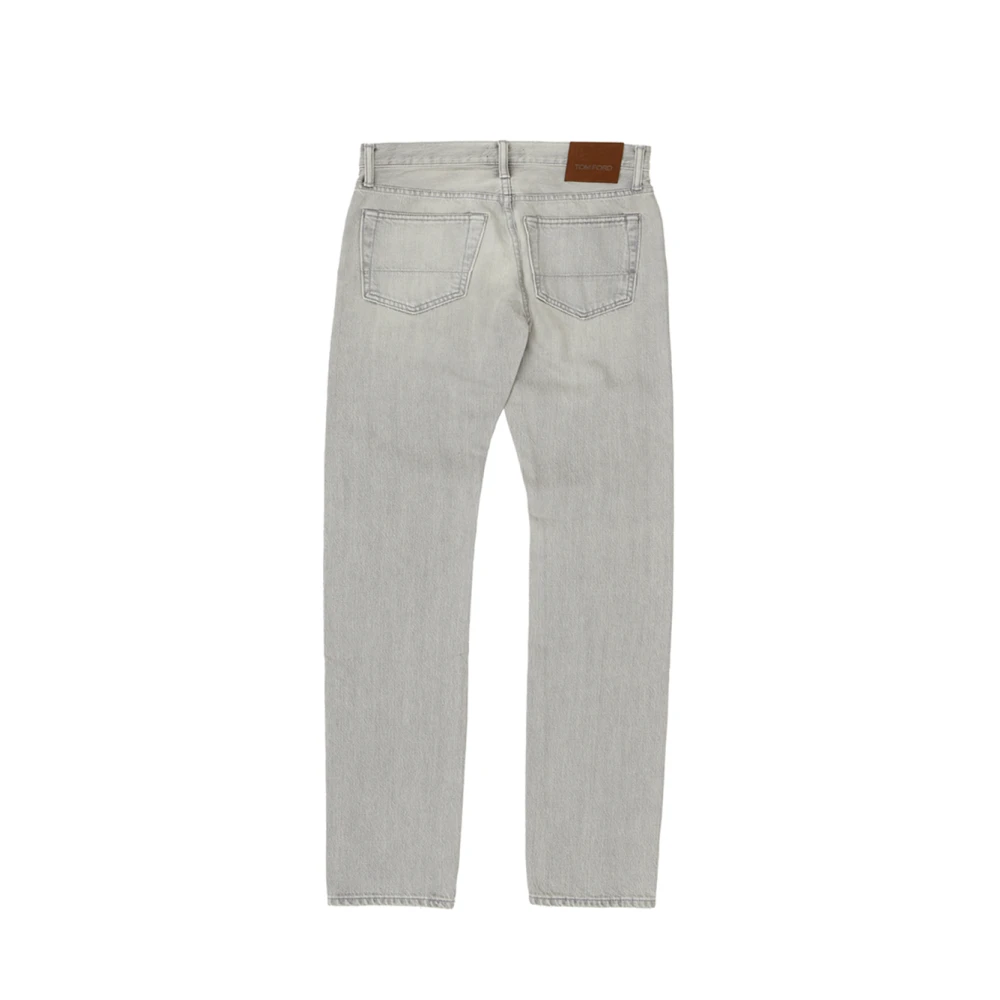 Tom Ford Klassieke Straight Jeans Gray Heren