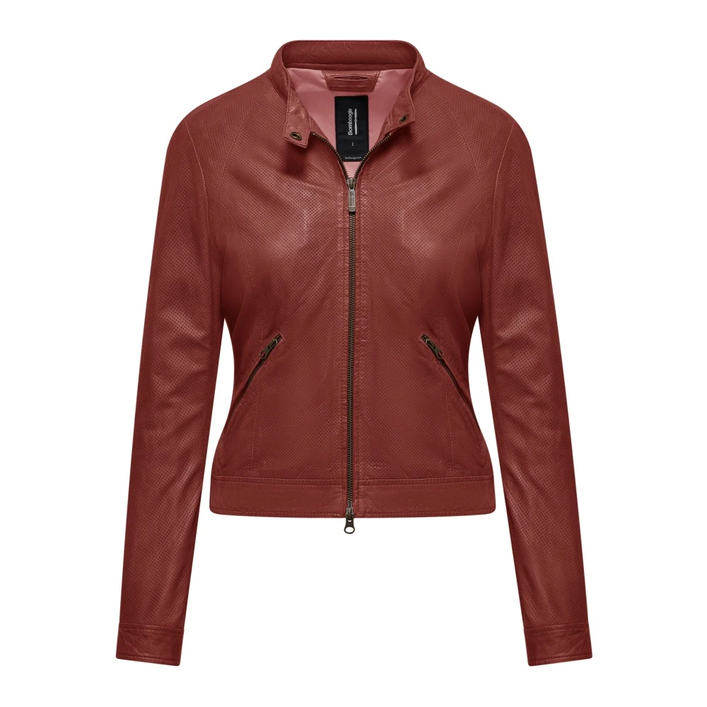 Bomboogie Women's Brown Leather Jackets, Xl, Leather Jacket