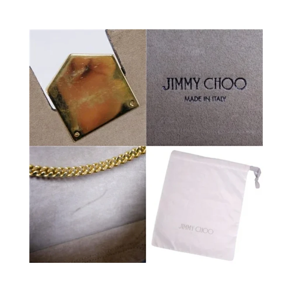 Jimmy Choo Pre-owned Canvas shoulder-bags Purple Dames