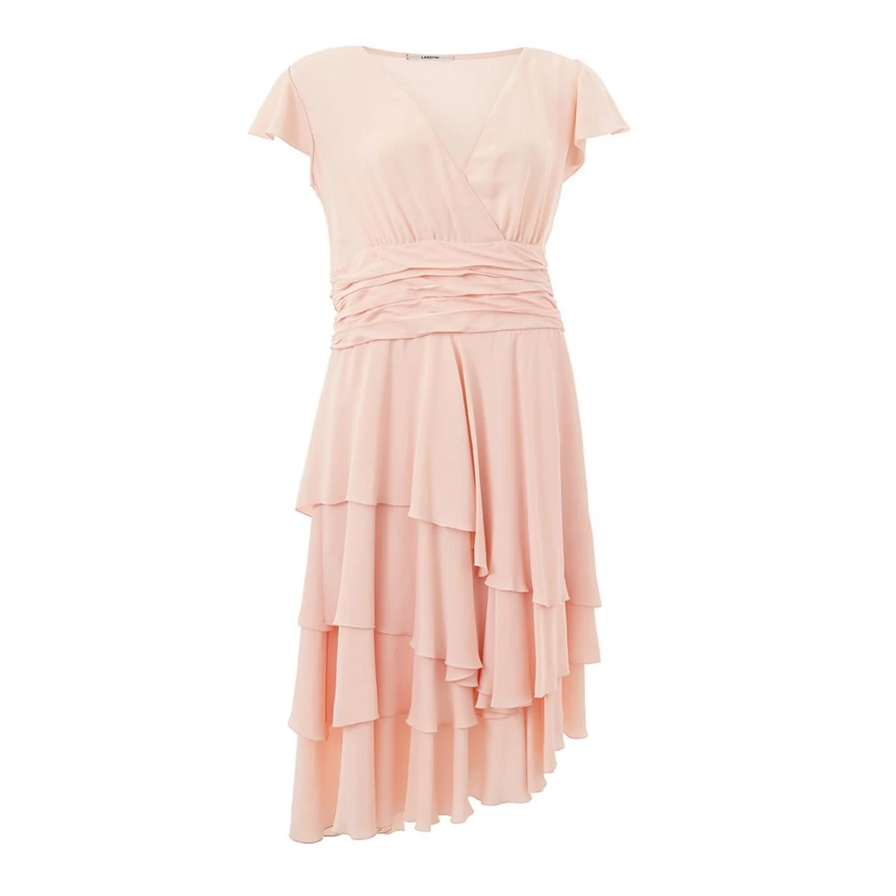 Lardini Elegante Roze Acetaat Jurk Pink Dames