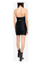 robe-courte-noire-dian-avec-noeuds-avant
