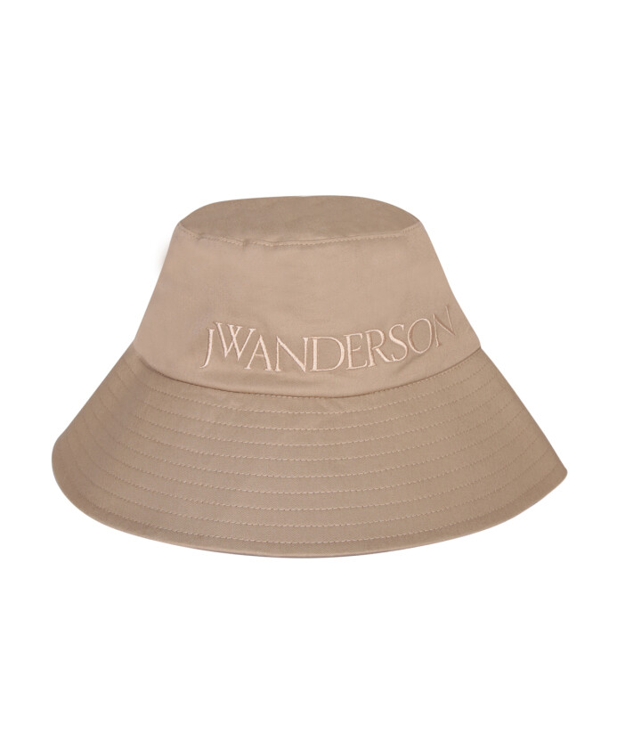 Adjustable Bucket Hat with Tonal Logo, JW Anderson, Men