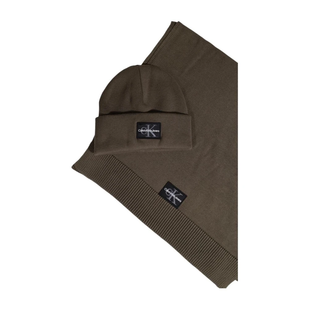 Calvin Klein Jeans Bruin Katoen Acryl Blend Sjaal Brown Heren