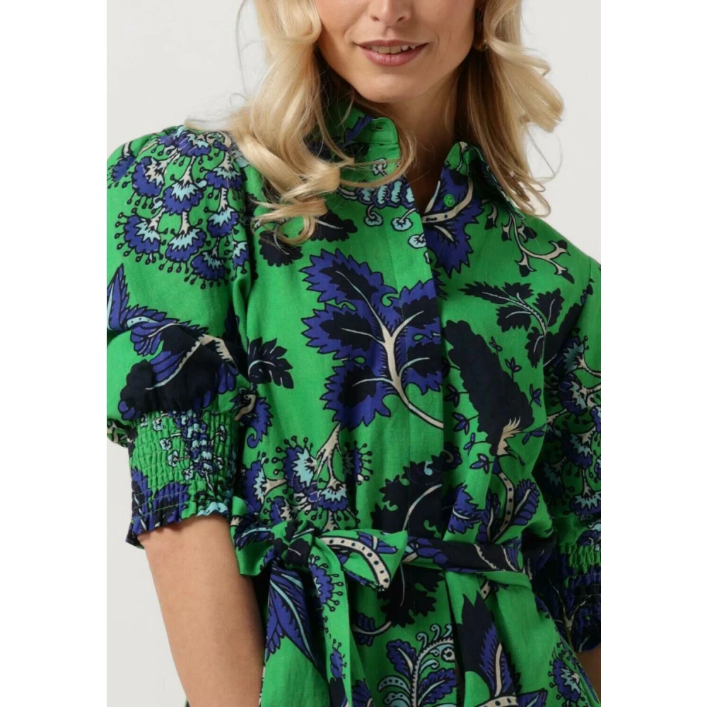Est'Seven Groene Mini Jurk Elise Multicolor Dames