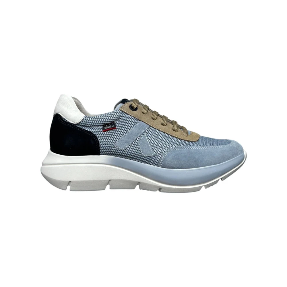 Callaghan Sneakers van textiel en suède met Algoritmo technologie Heren Schoenen Blauw