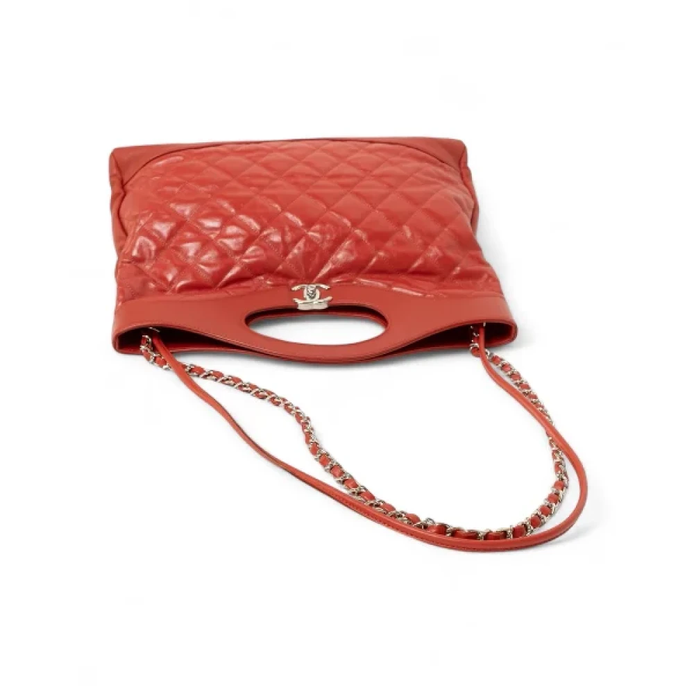 Chanel Vintage Pre-owned Canvas handbags Red Dames