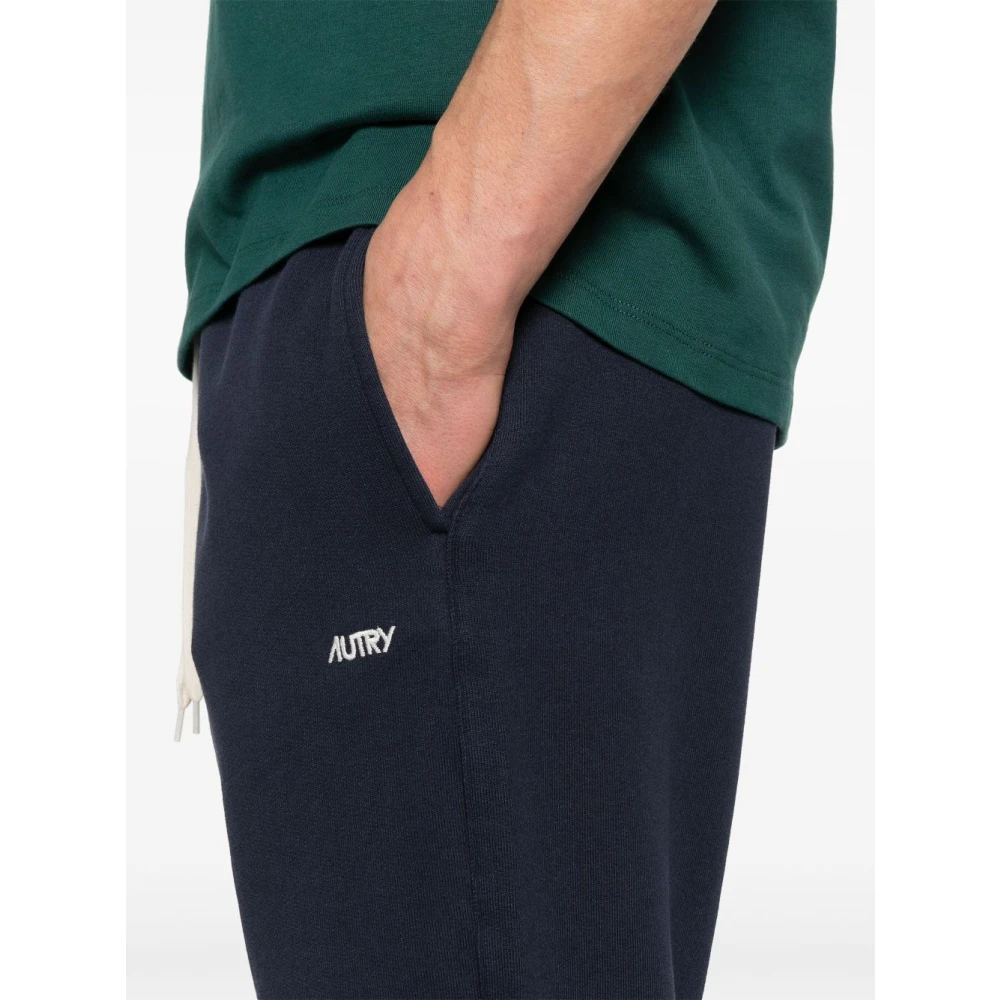 Autry Blauwe Katoenen Broek Blue Heren