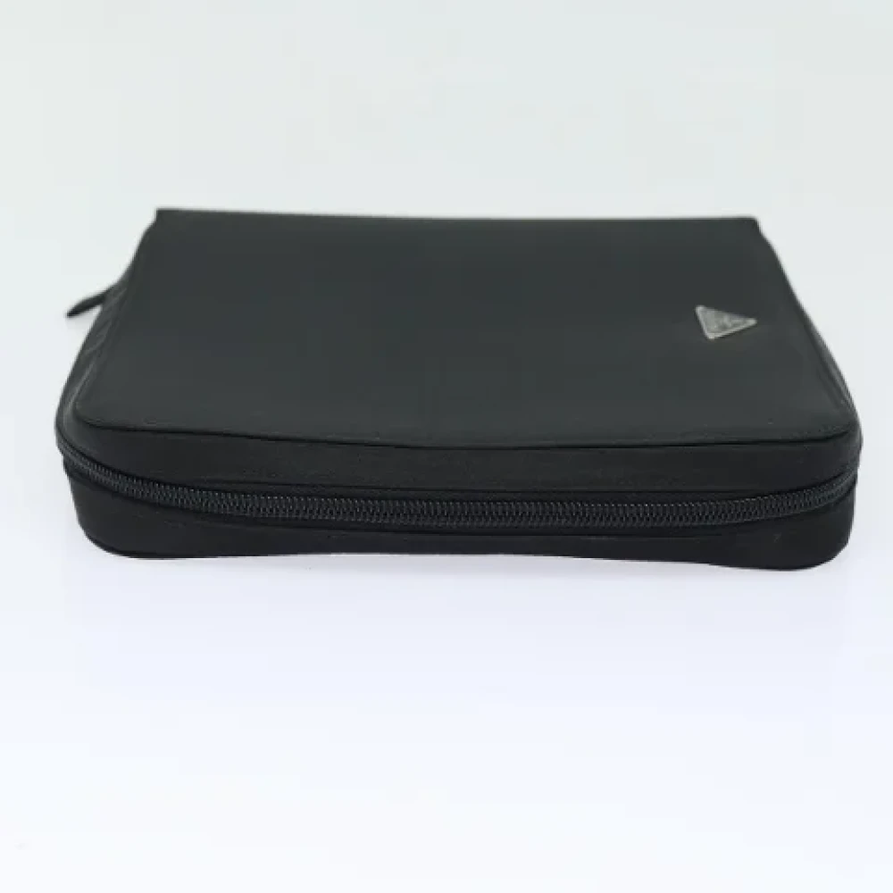 Prada Vintage Pre-owned Nylon pouches Black Dames