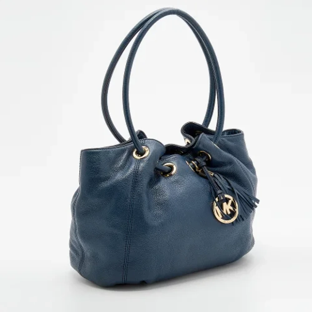 Michael Kors Pre-owned Leather totes Blue Dames