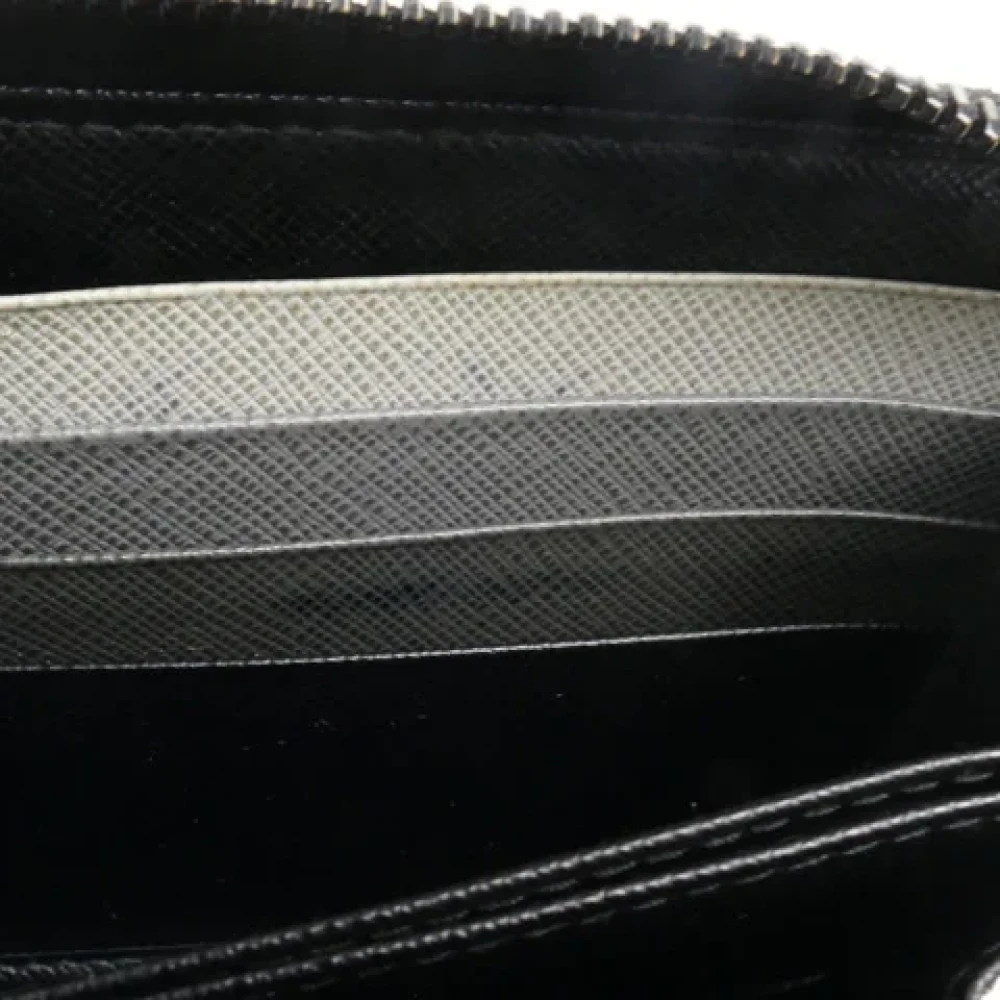 Prada Vintage Pre-owned Leather wallets Black Dames