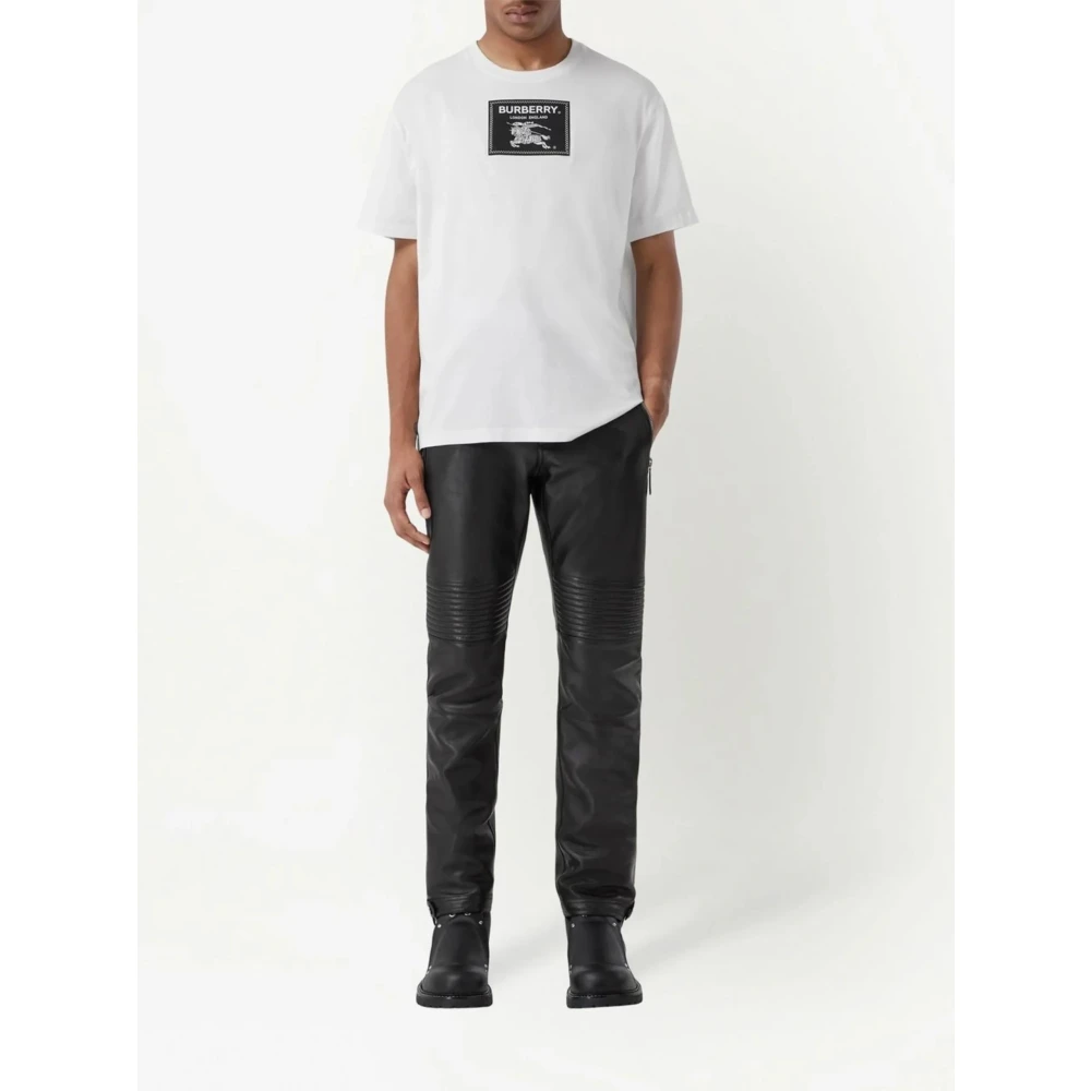 Burberry Wit Katoenen T-Shirt Prorsum White Heren