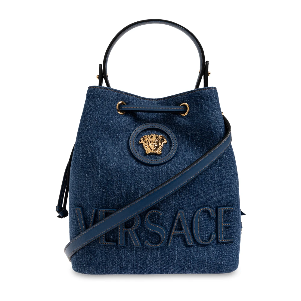 Versace La Medusa bucket tas Blue Dames