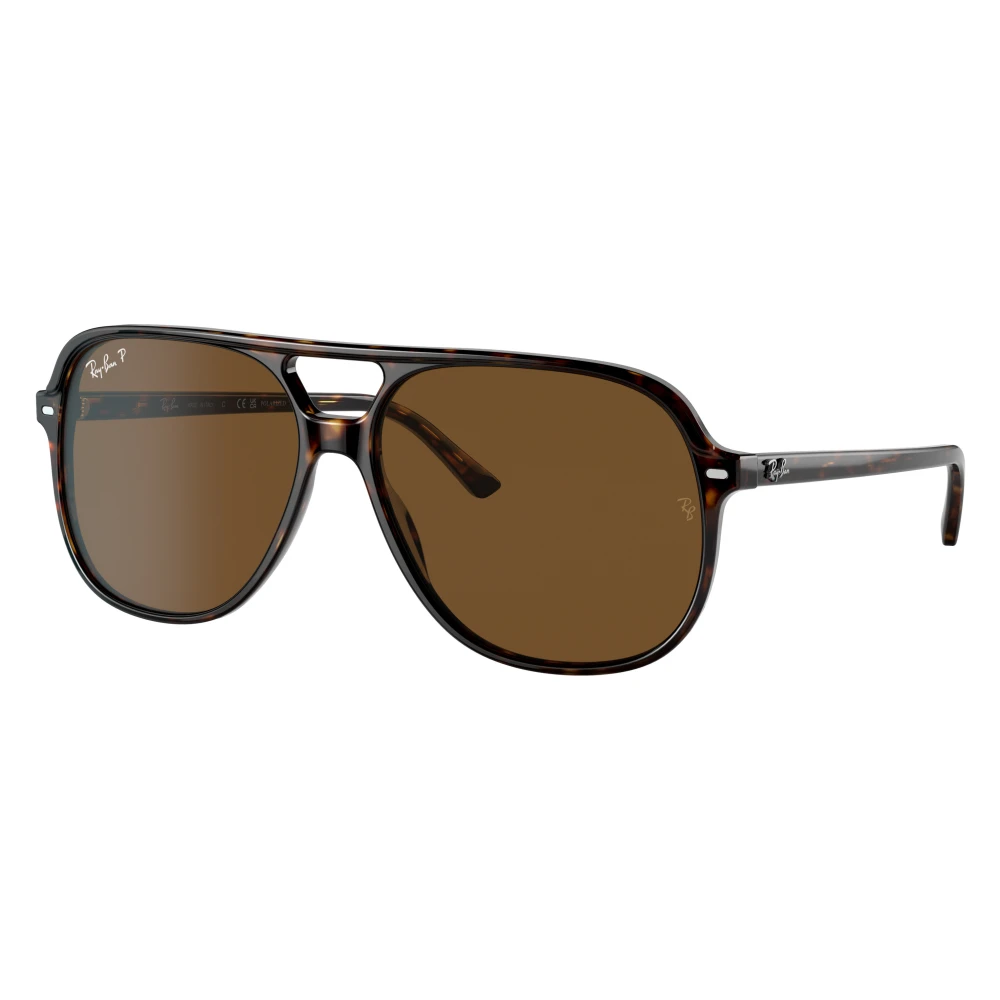 Ray - Ban Unisex Brown Ray - Ban Rb2198 Bill 902/57 Sunglasses Acetate Turtle Squared Polarized - Image 4
