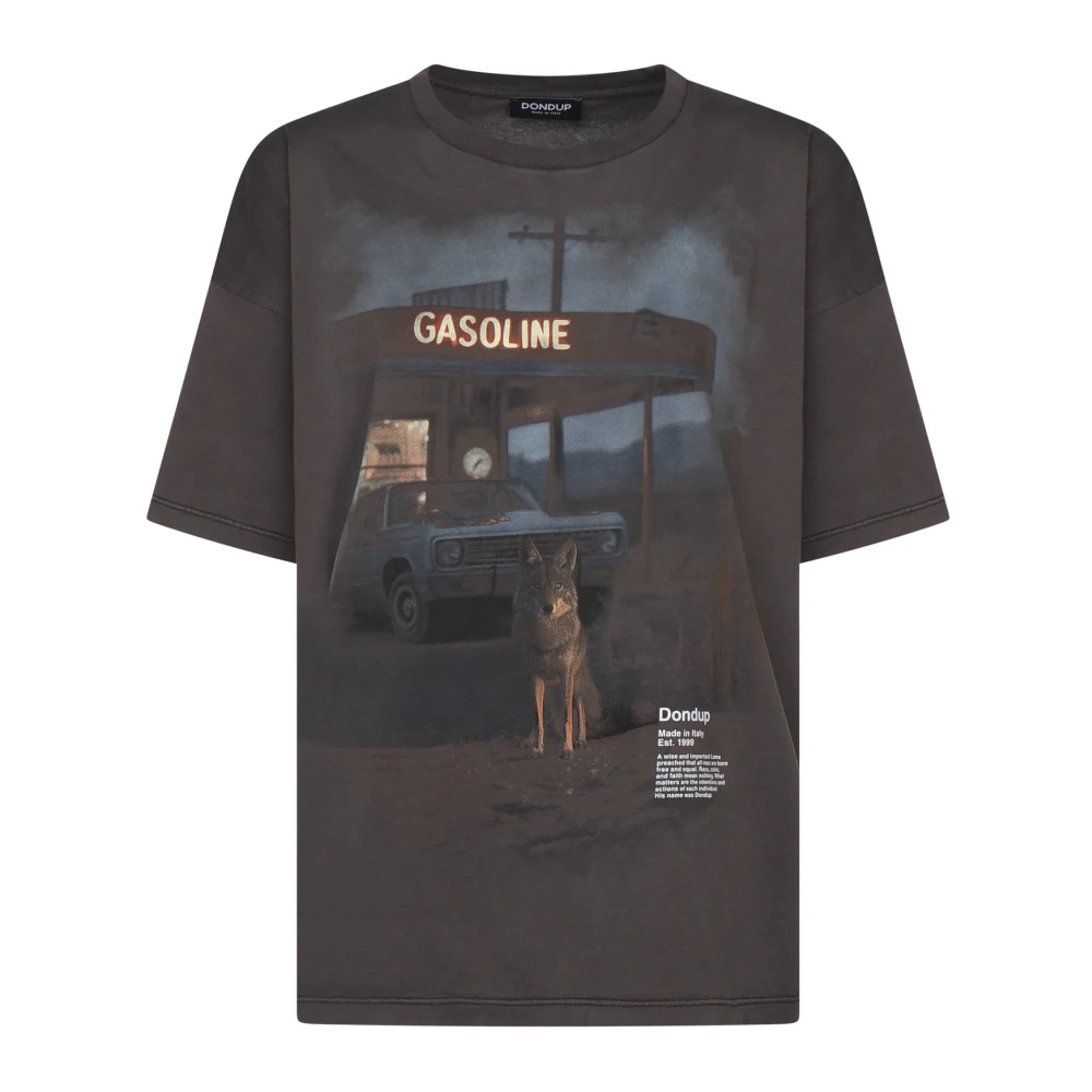 Dondup - Tops > T-Shirts - Black - Dondup - Modalova