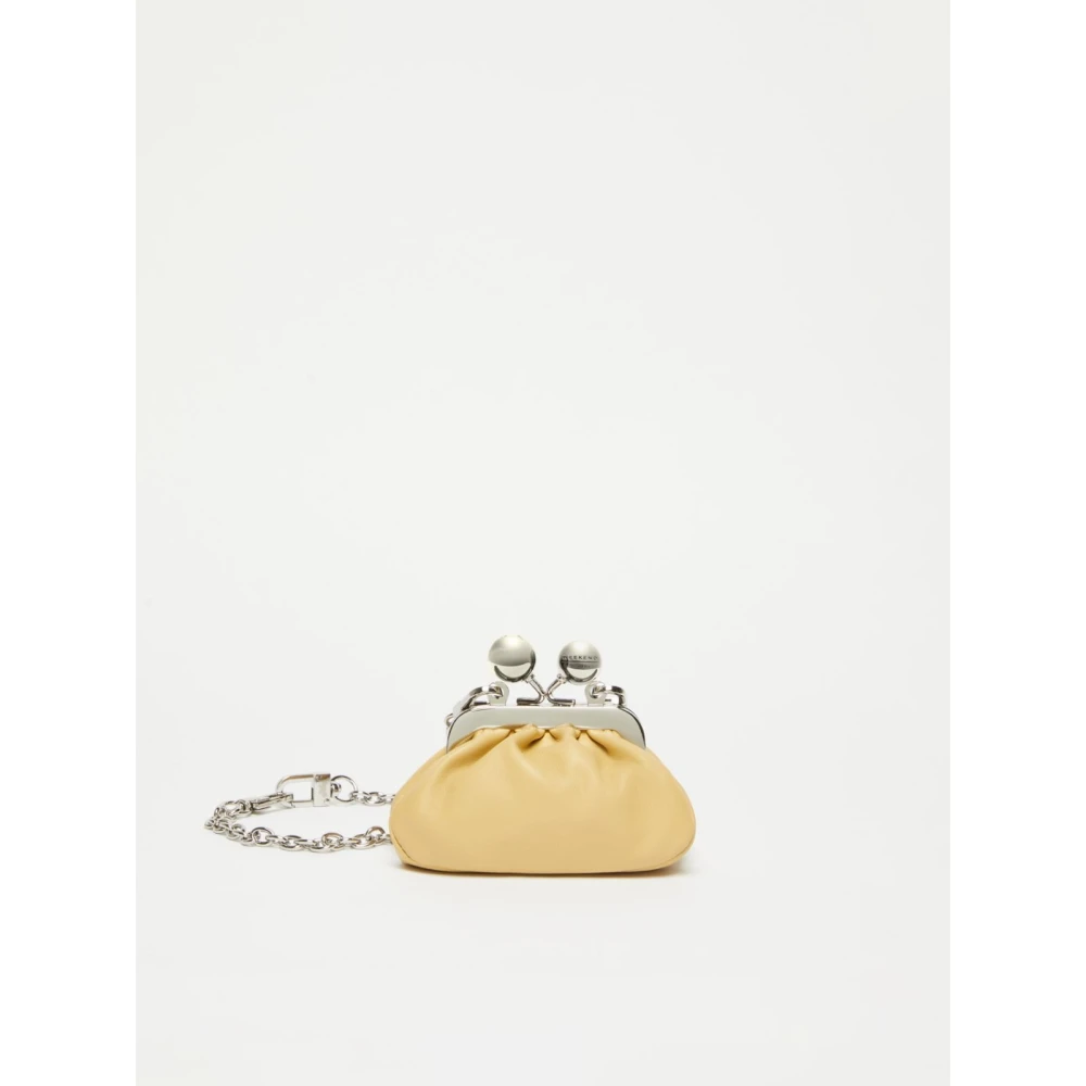 Max Mara Weekend Diomede Mini Leren Schoudertas Yellow Dames