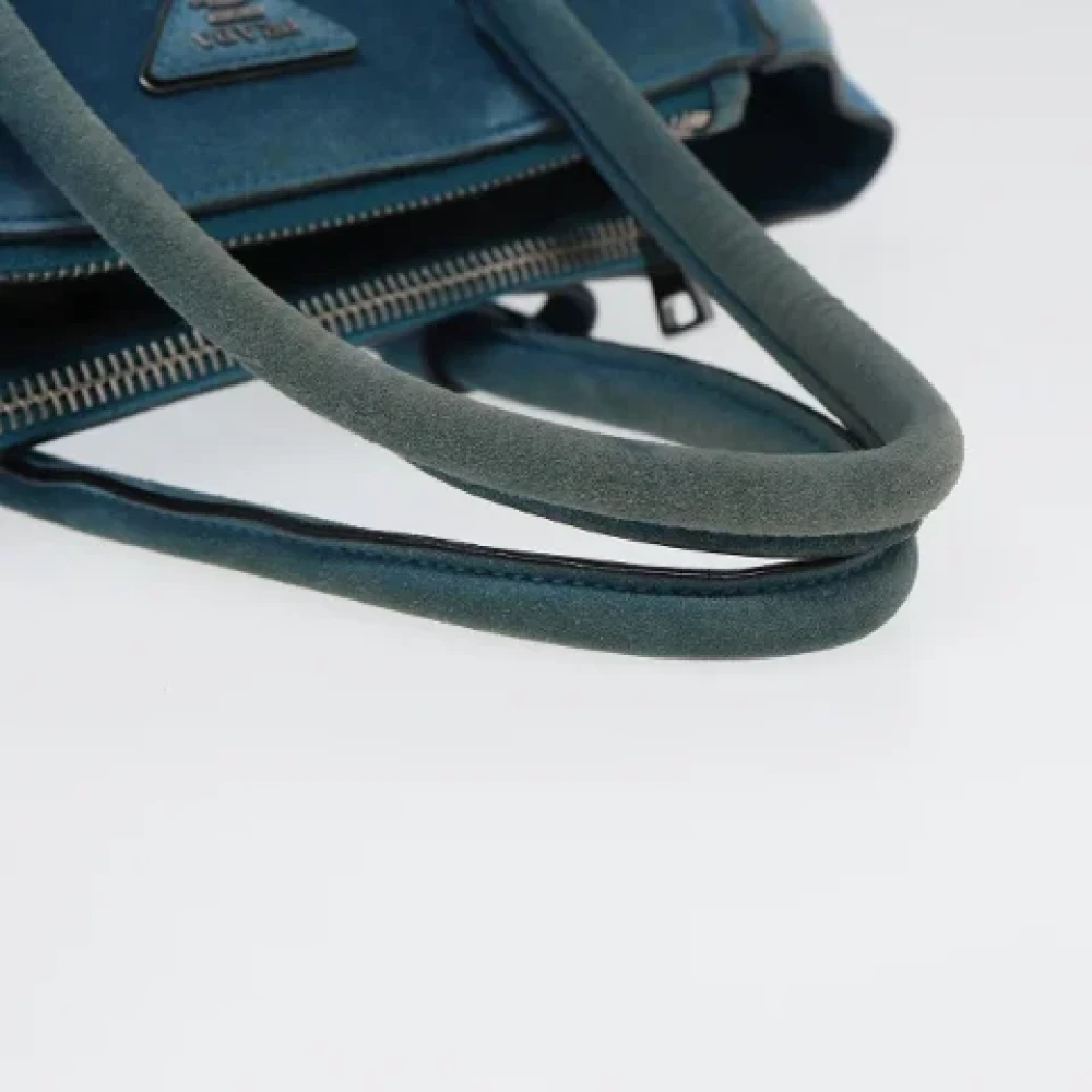 Prada Vintage Pre-owned Suede prada-bags Blue Dames