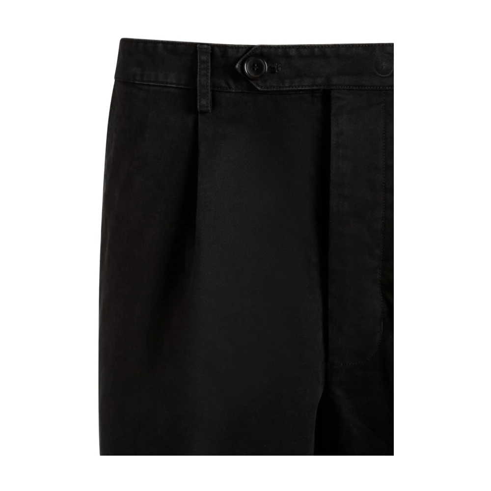 Bally Zwarte katoenen broek met taps toelopende pijpen Black Heren