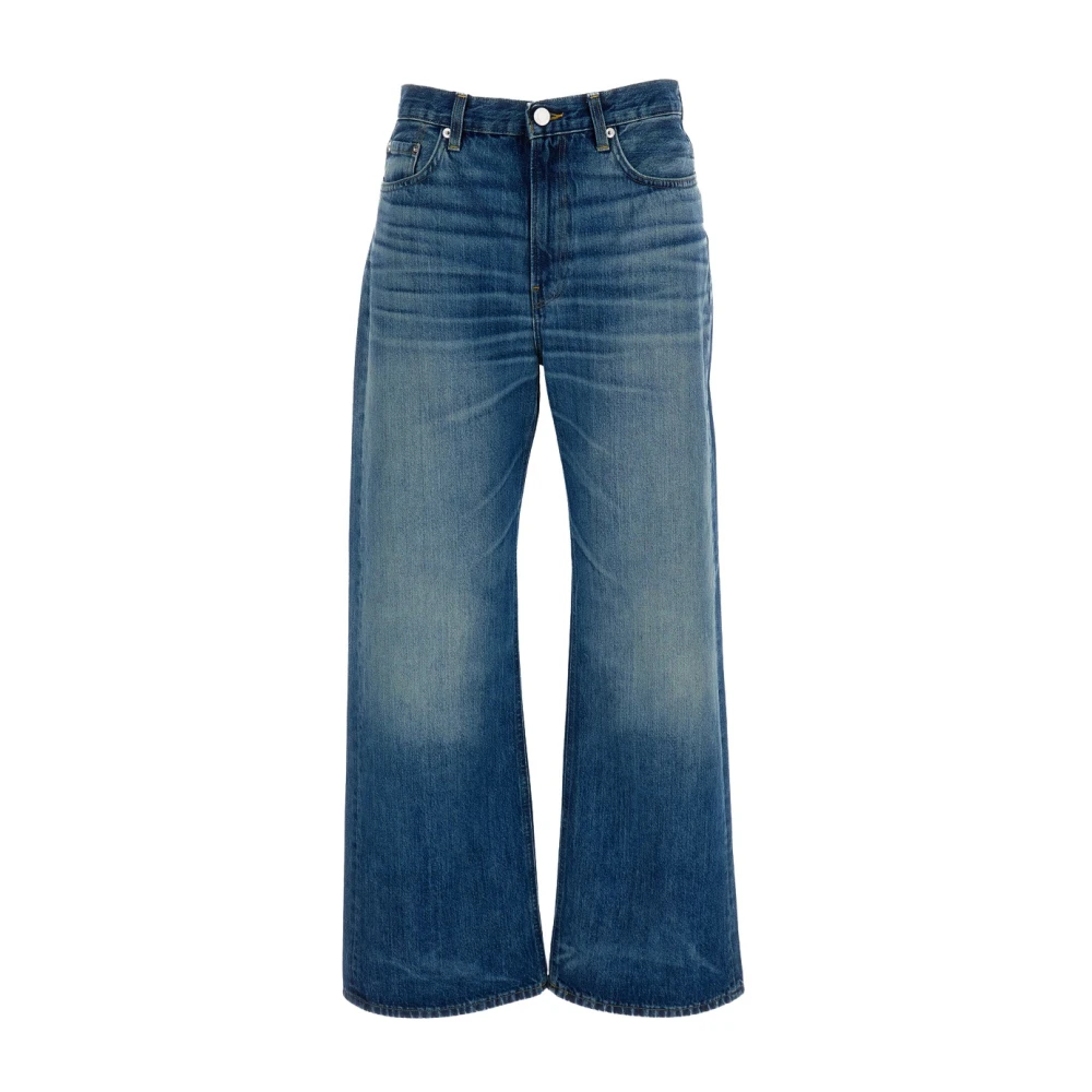 Haikure Blue Wide Jeans, Female, W27, Winny Wide-Leg Jeans