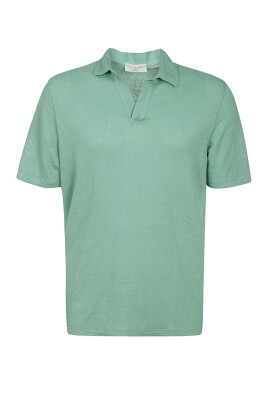 linnen-polo-shirt-met-halve-mouwen