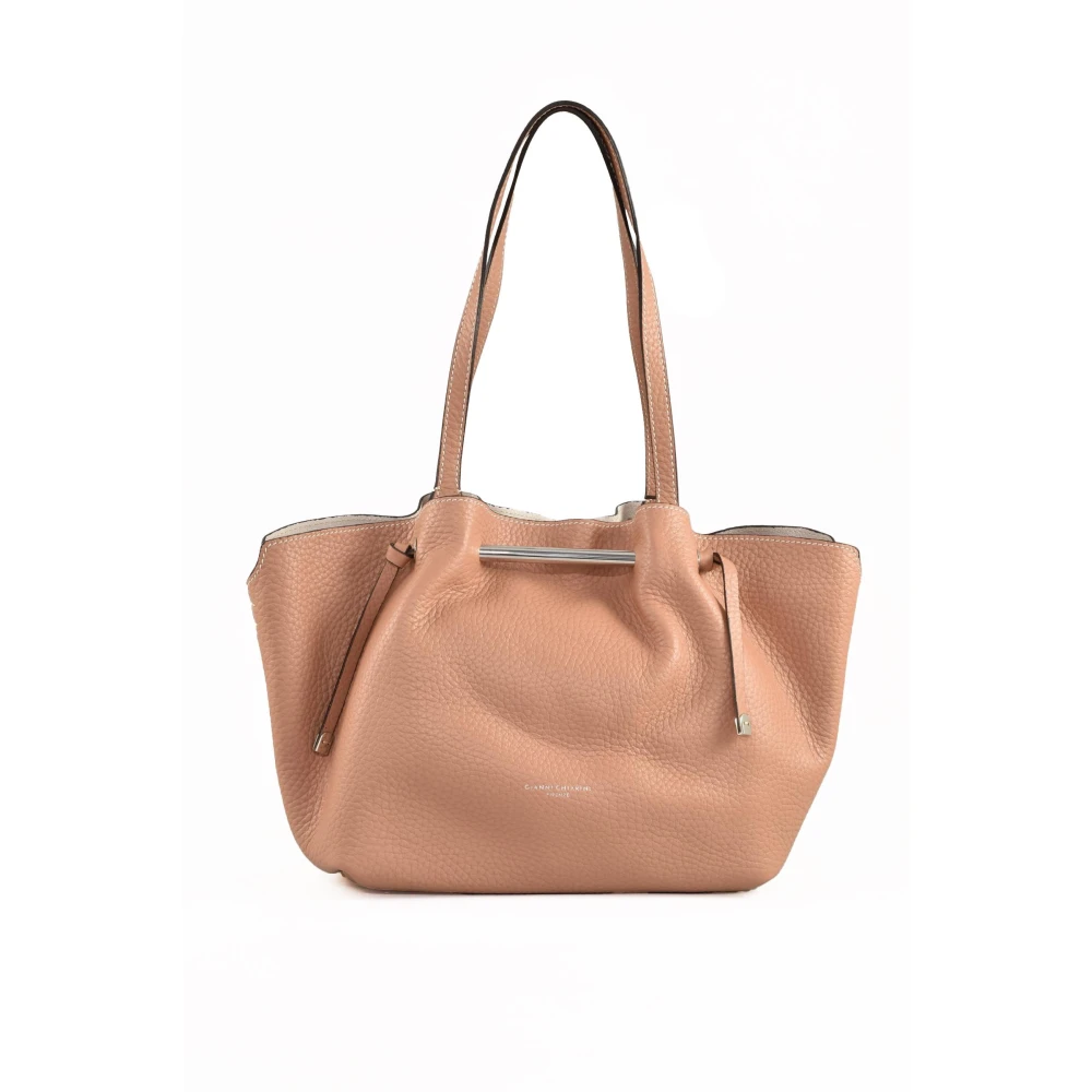 Gianni Chiarini Leren Schoudertas Brown Dames