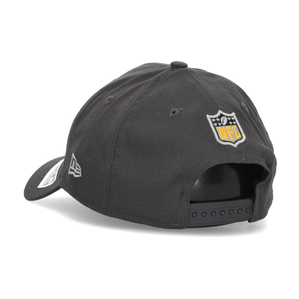 new era NFL Draft Curvy Visor Hat Steelers Gray Heren