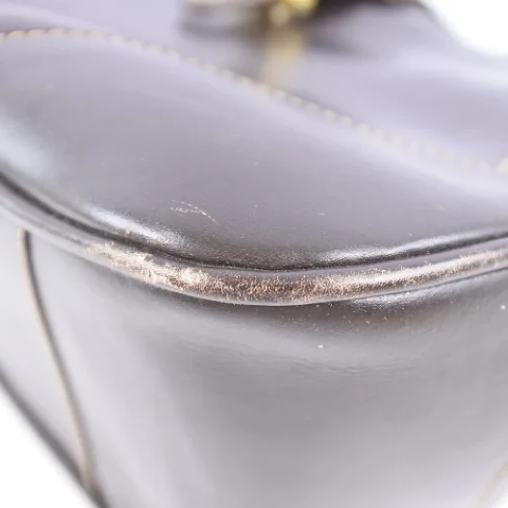 Gucci Vintage Pre-owned Leather crossbody-bags Brown Dames