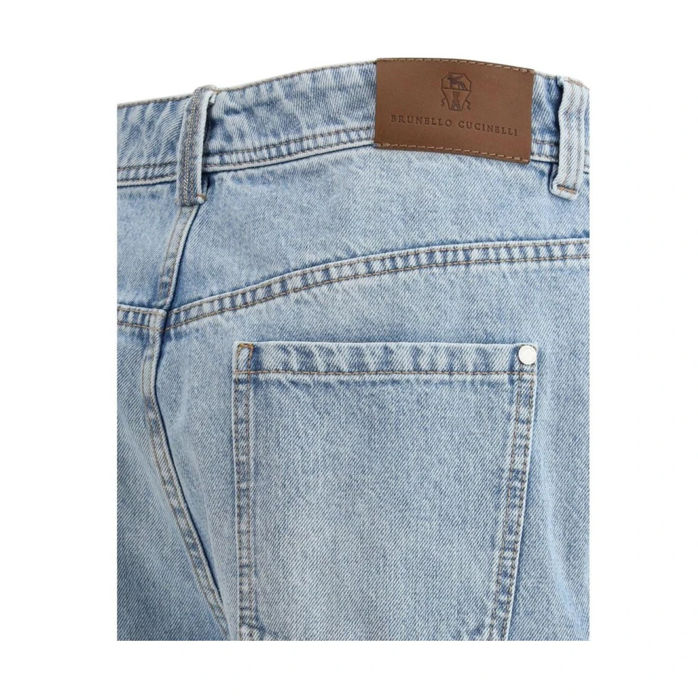 BRUNELLO CUCINELLI Klassieke Straight Five-Pocket Jeans Blue Dames