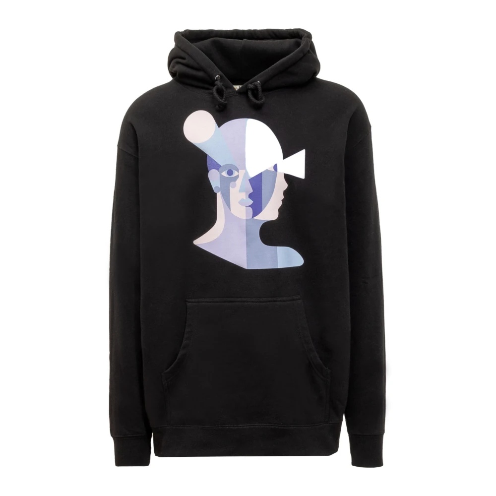 KidSuper Studios Bauhaus Face Hoodie Black Heren