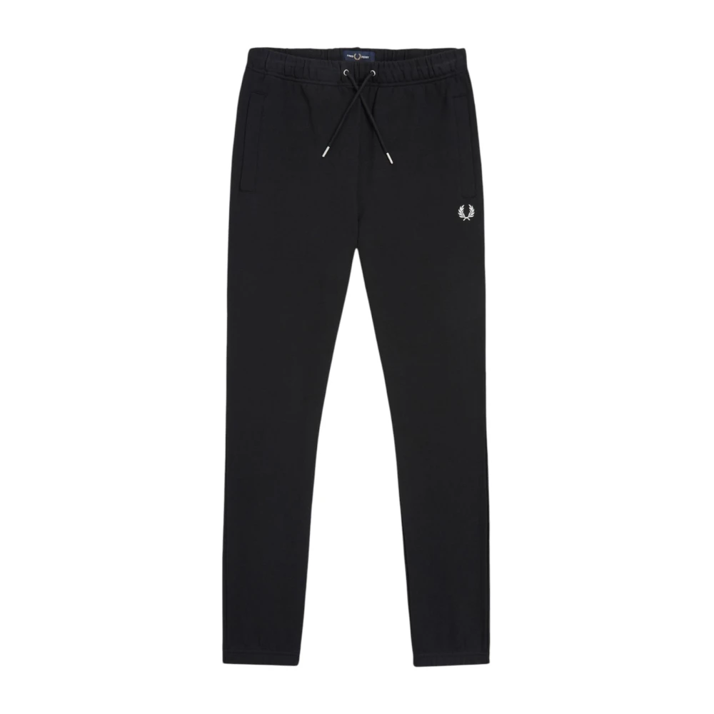 Fred Perry Herren Schwarz – Jogginghose Aus Loopback-Frottee In - Bild 4