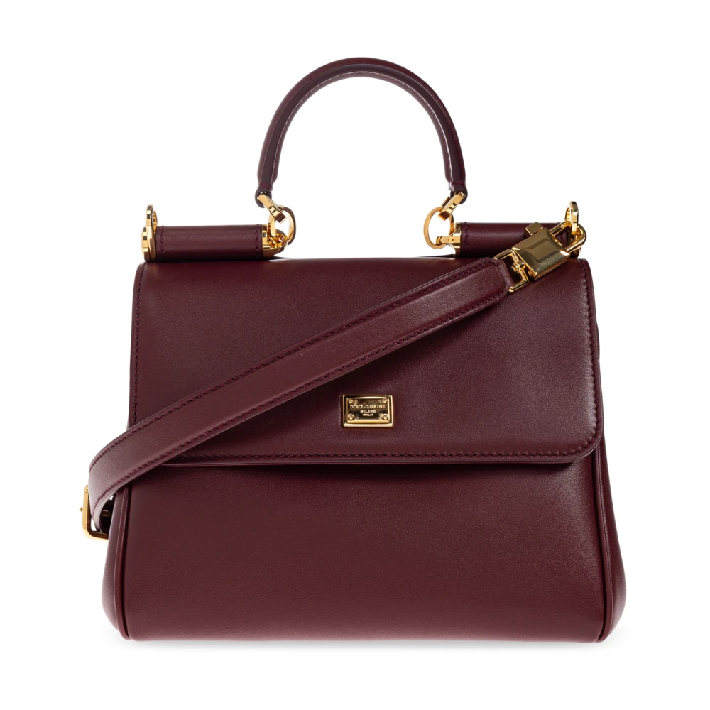 Dolce & Gabbana Vrouw Rood Tassen Dames, One Size, Leer, Handtas My Sicily