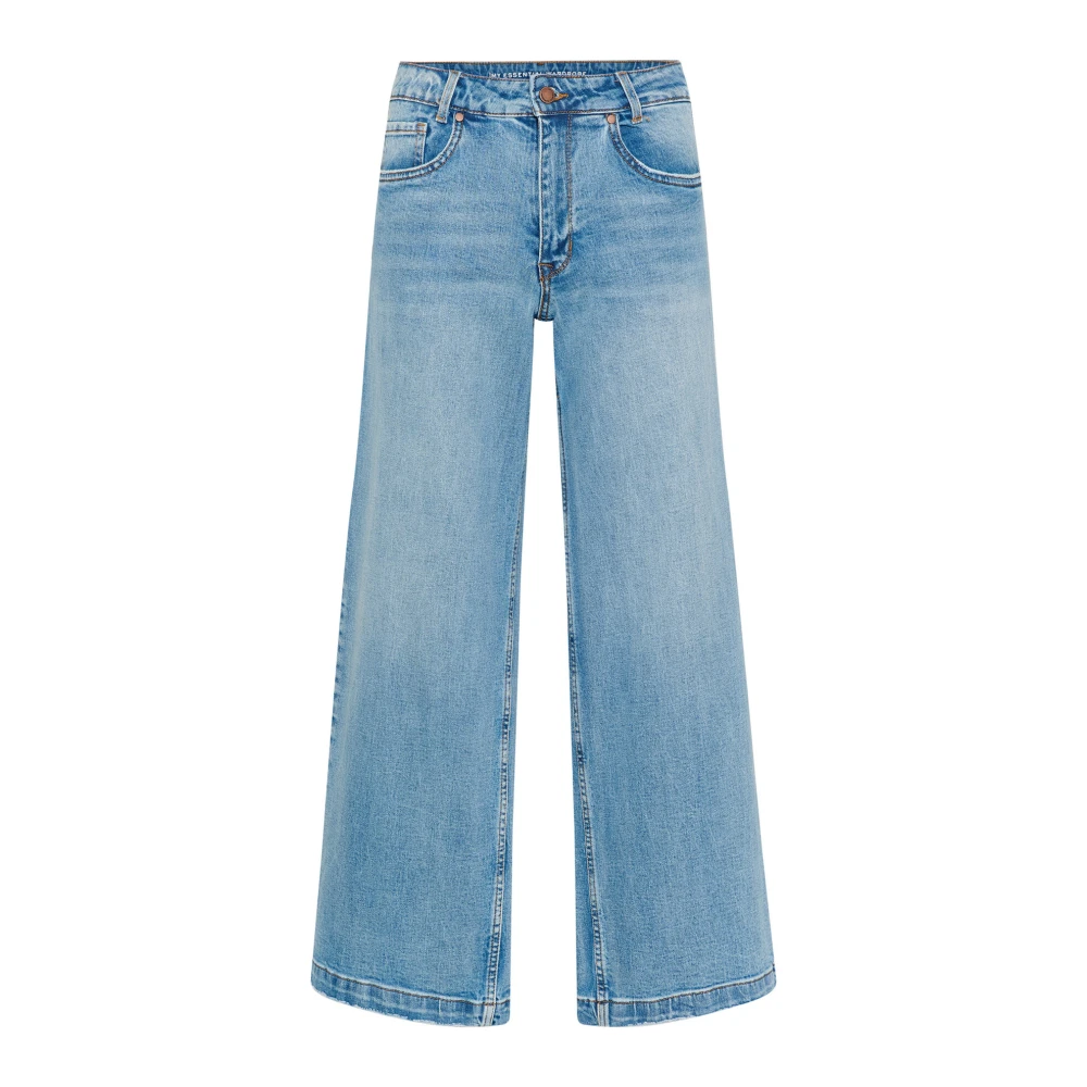 My Essential Wardrobe Högmidjade Wide-Leg Jeans, Ljusblå Retro Tvätt Blue, Dam