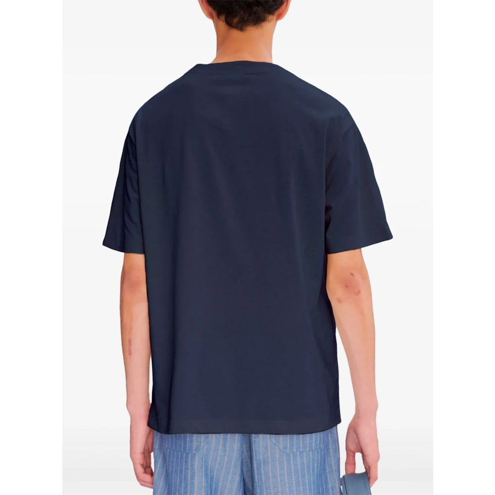 A.p.c. Katoenen T-shirt met Uniek Ontwerp Blue Heren
