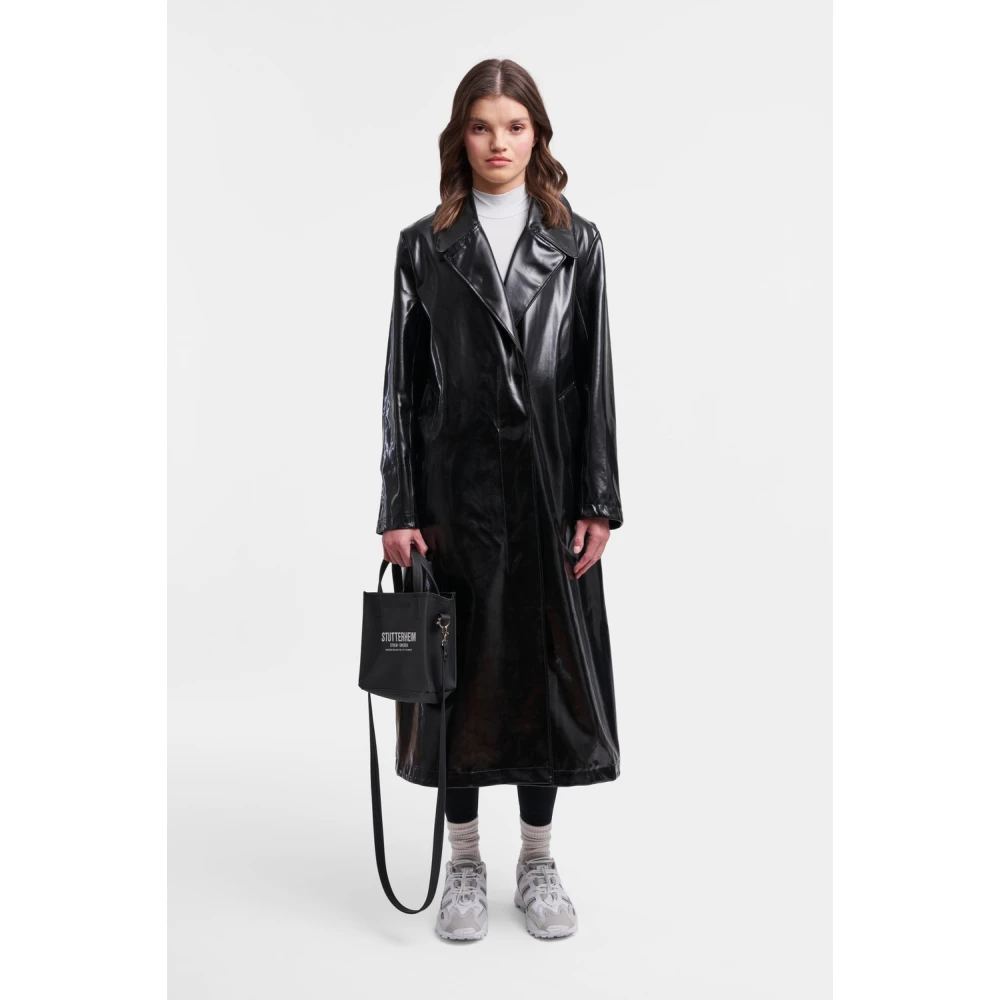 Stutterheim Opal Regen Trenchcoat Black Dames